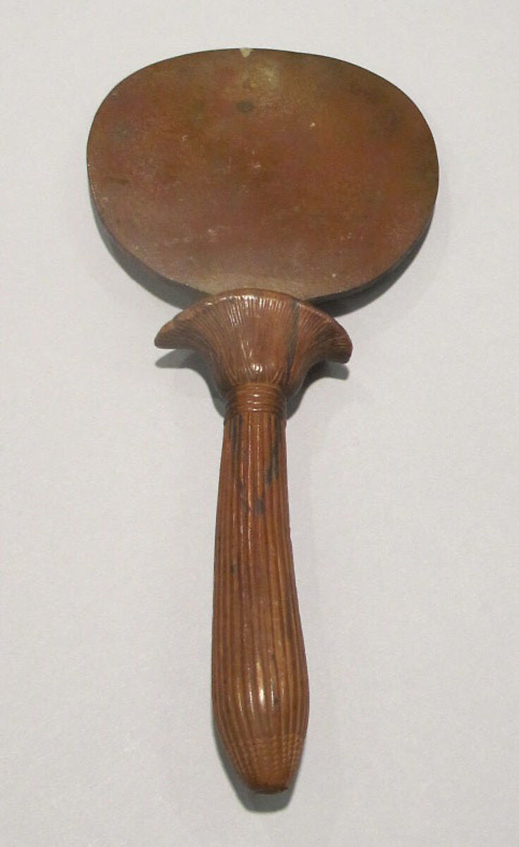 Mirror, Wood, bronze or copper alloy 