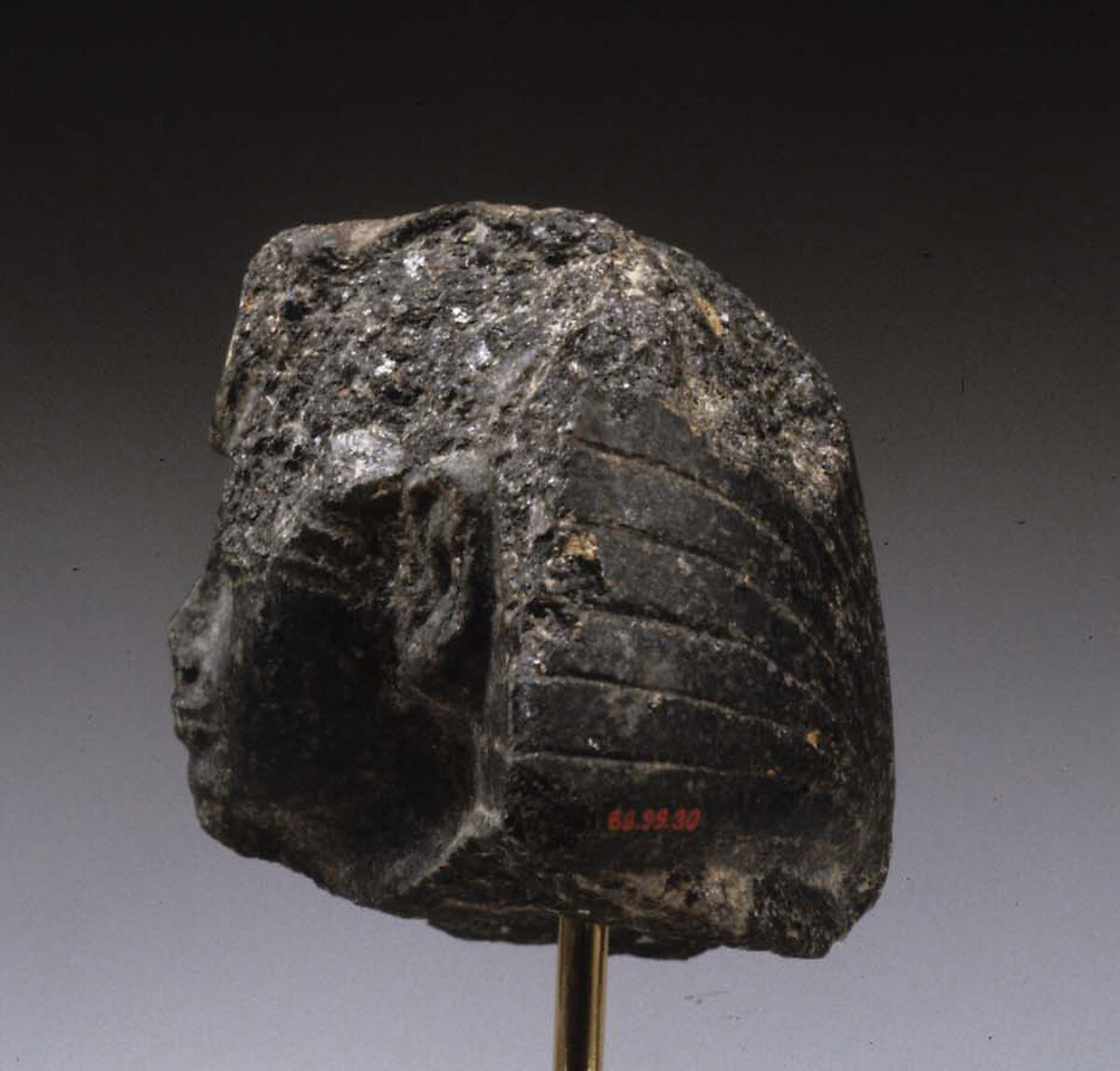 Head from a Statuette of Amenhotep III, Diorite