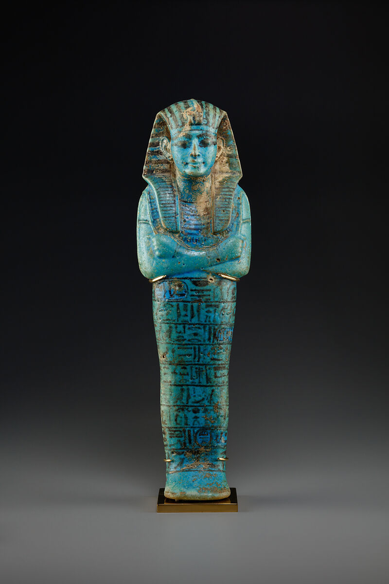Shabti of Ramesses VI, Faience 