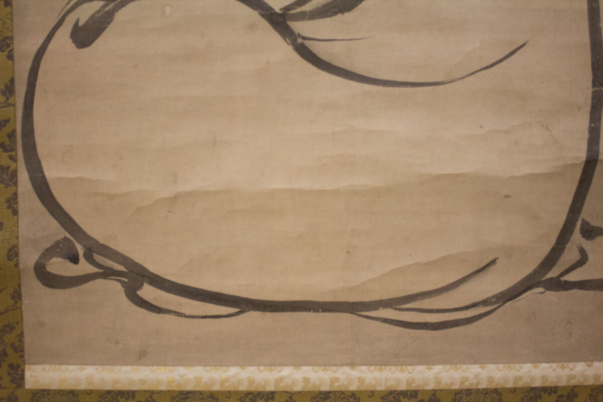 Bodhidharma (Daruma), Attributed to Kano Sanraku 狩野山楽 (Japanese, 1559–1635), Hanging scroll; ink on paper, Japan