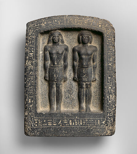 Naos stela with Pa-inmu and his father It, son of Pedise