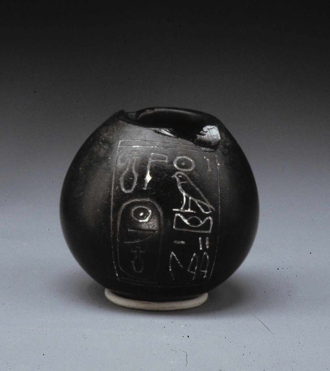 Globular Jar of King Merneferre Aya, Obsidian