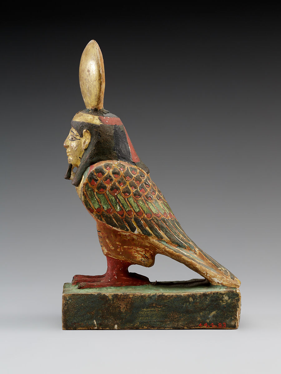 Ba-bird, Wood, paint, gold leaf