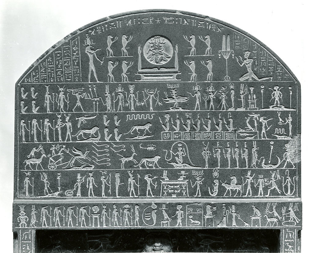 Magical Stela with Horus the Child, Metagraywacke