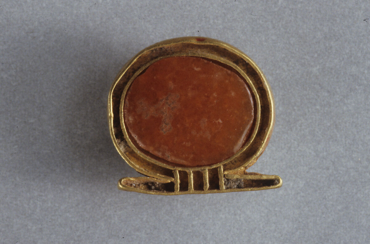 Shen (Protection) Motto Clasp, Gold, carnelian 