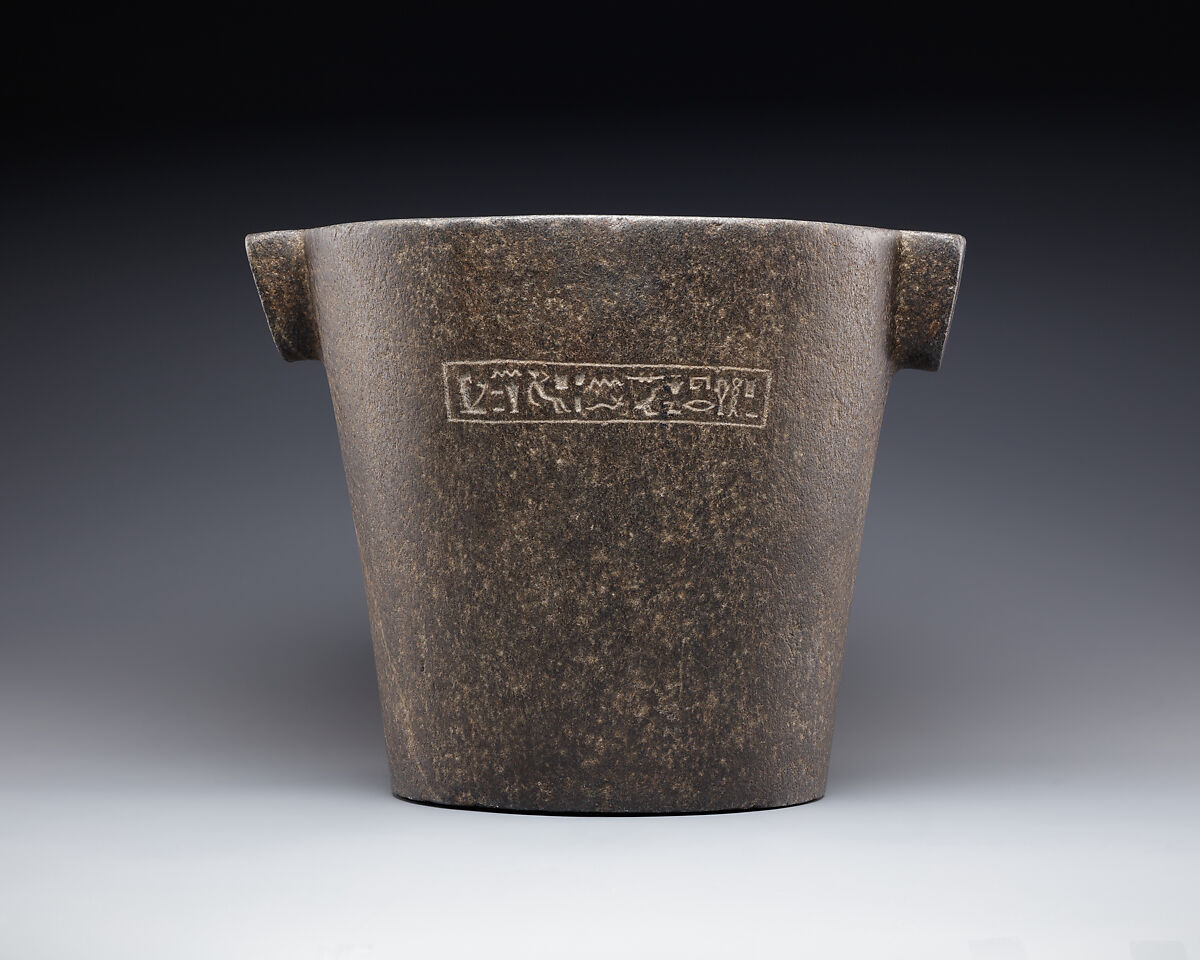 Mortar, Black granite