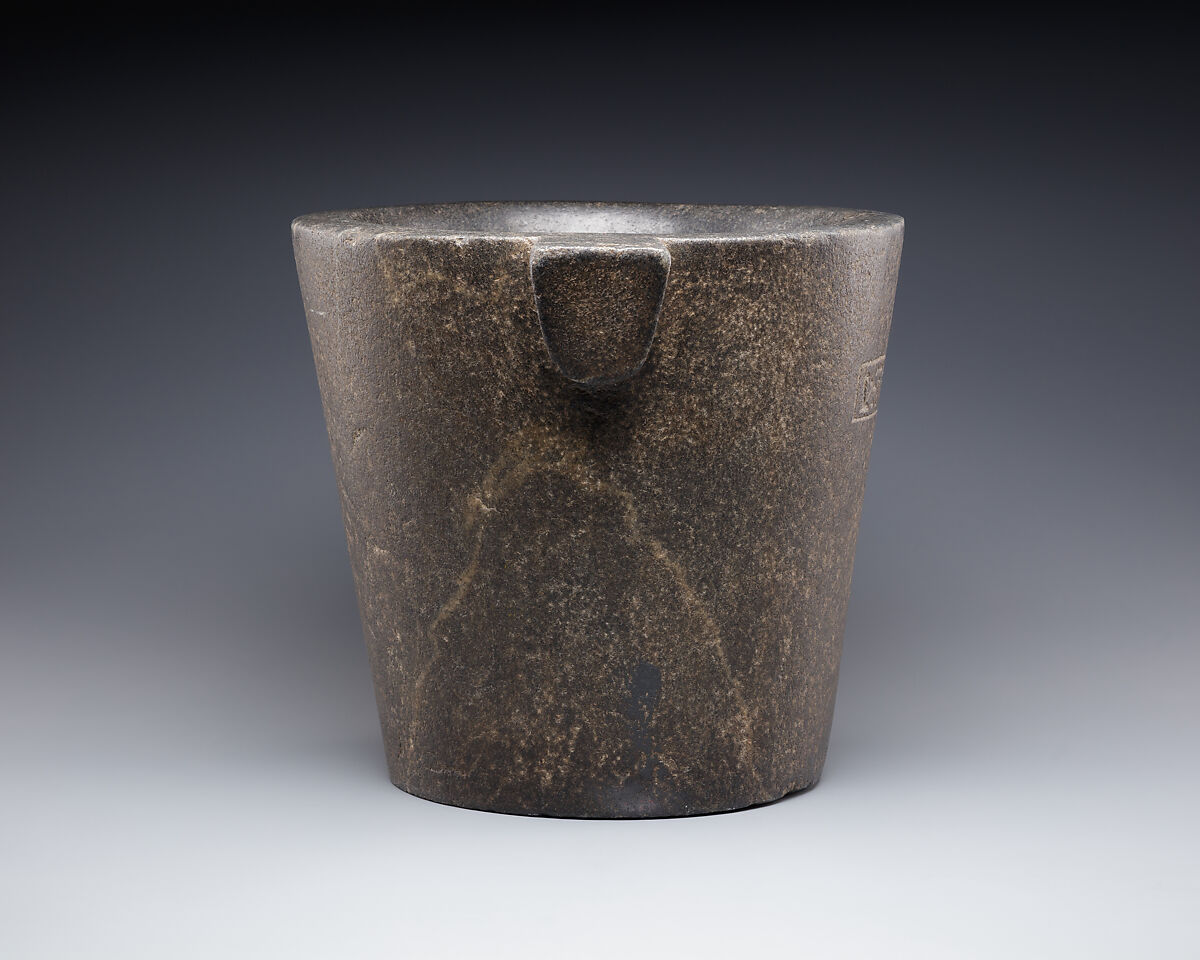 Mortar, Black granite