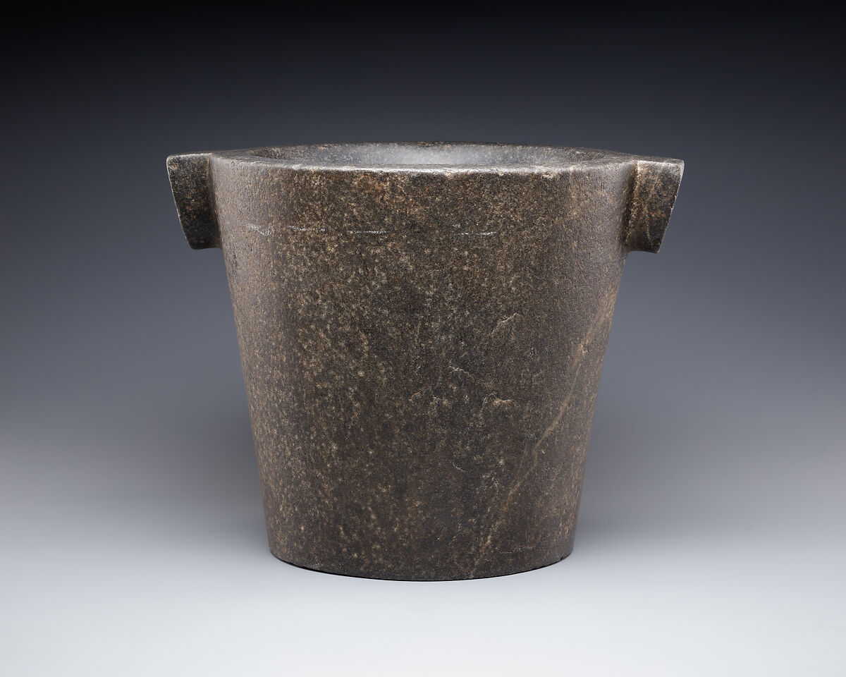 Mortar, Black granite