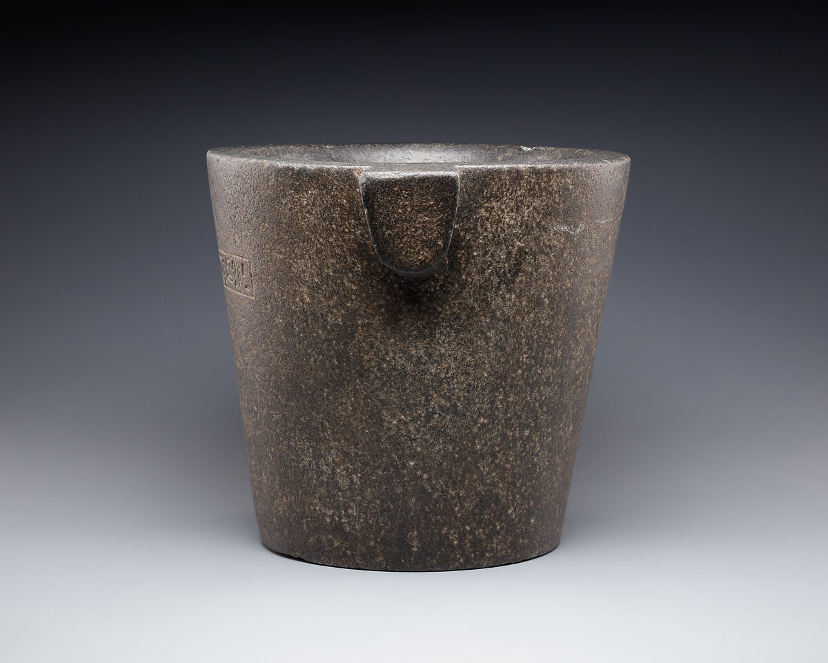 Mortar, Black granite