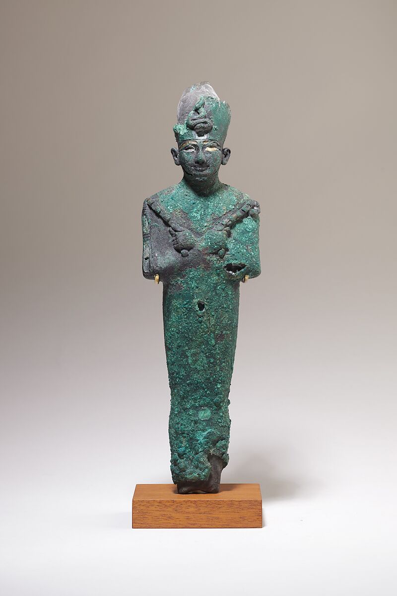 Osiris, Copper alloy, stone 