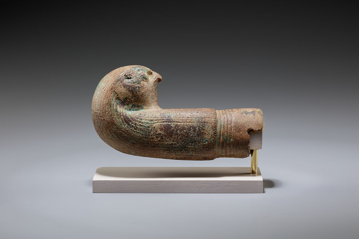 Handle of censer, Bronze or copper alloy