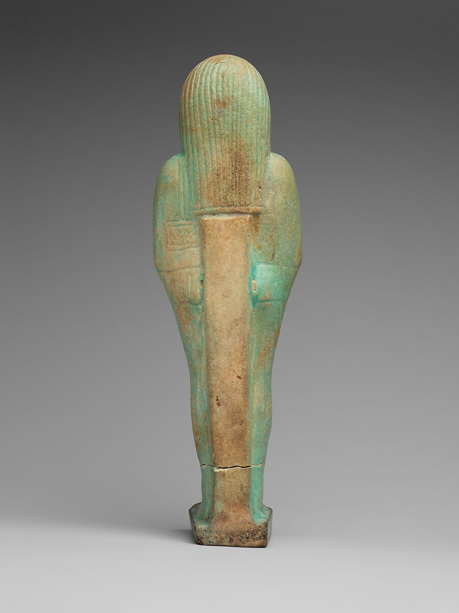 Shabti of Hor, Faience