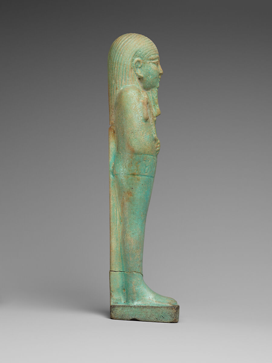 Shabti of Hor, Faience