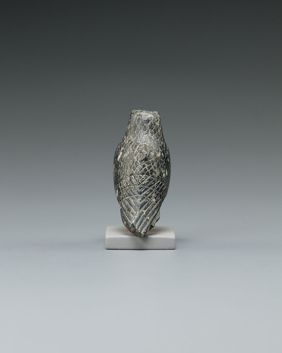 Horus Falcon Amulet, Steatite