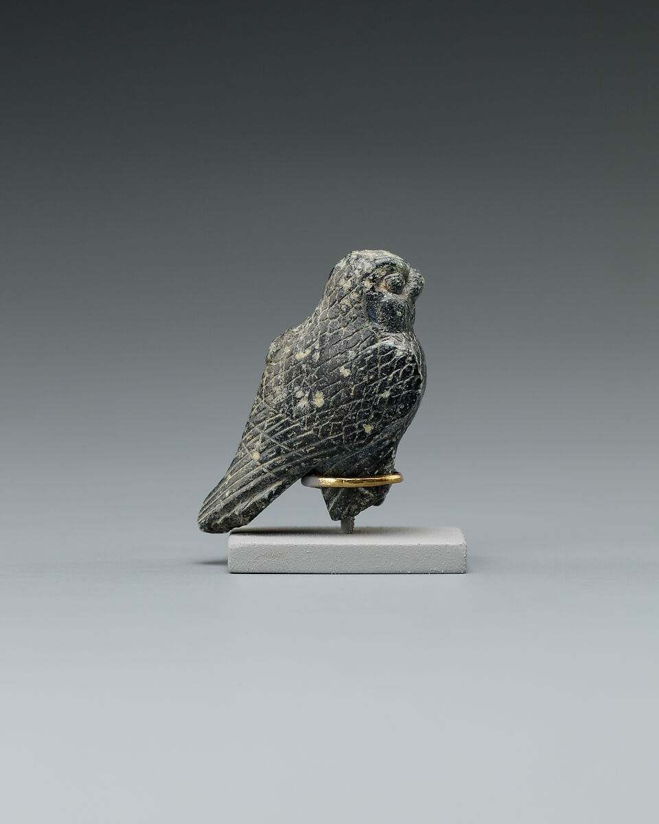 Horus Falcon Amulet, Steatite