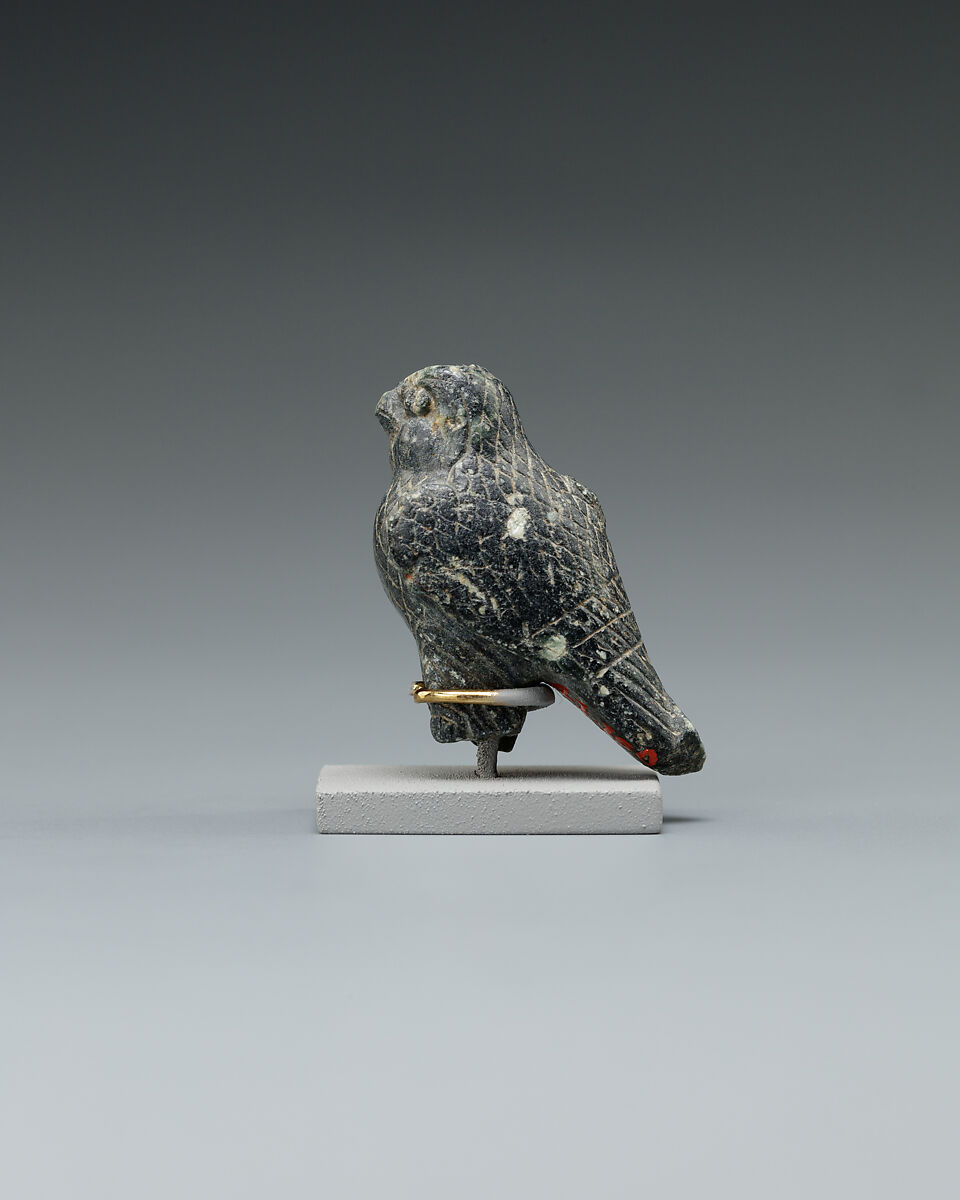 Horus Falcon Amulet, Steatite