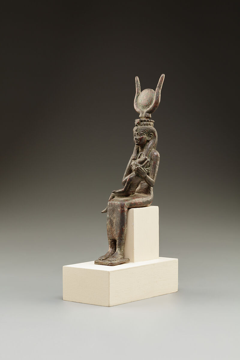 Isis nursing Horus, Bronze or copper alloy