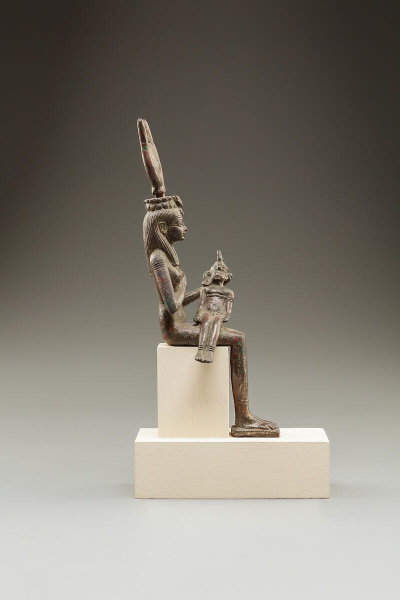 Isis nursing Horus, Bronze or copper alloy