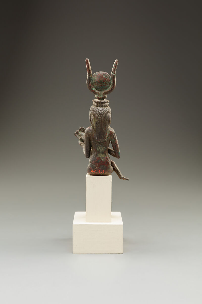 Isis nursing Horus, Bronze or copper alloy