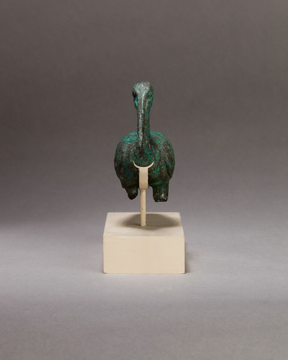 Ibis, Cupreous metal, wood