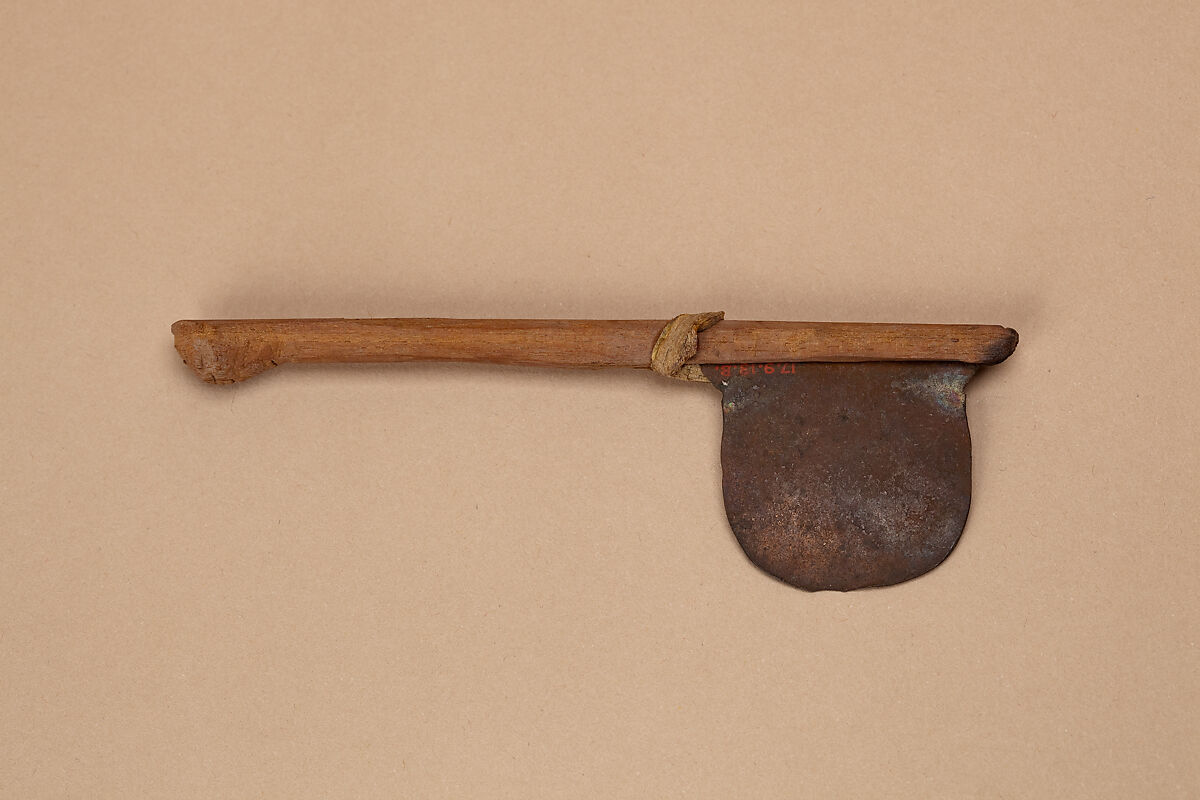 Model ax, Copper, wood, animal hide 