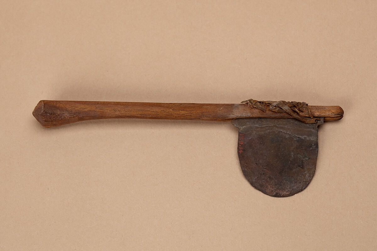 Model ax, Copper, wood, animal hide 