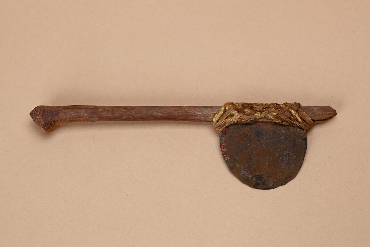 Model ax, Copper, wood, animal hide 