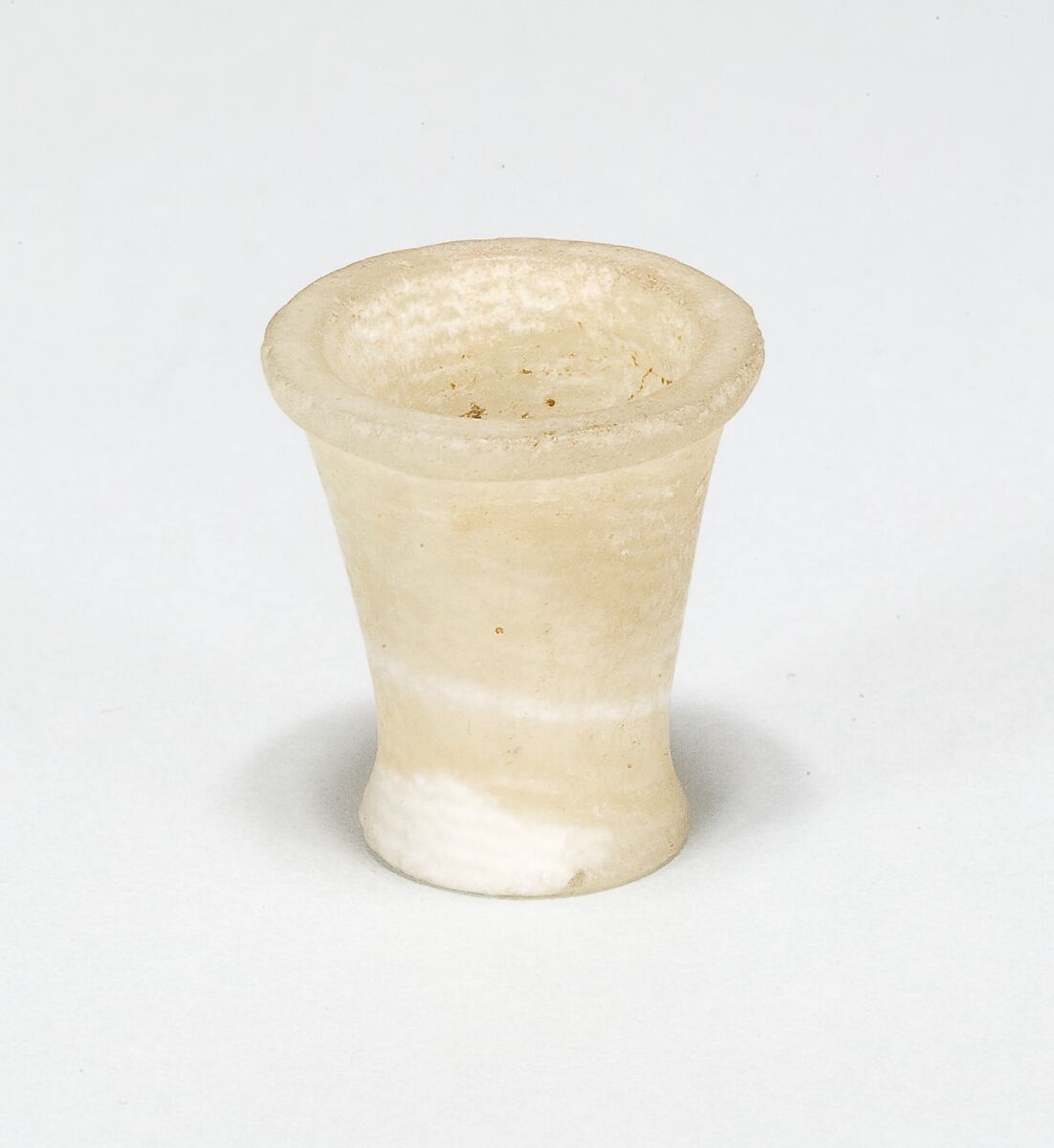 Toilet vase, Travertine (Egyptian alabaster) 