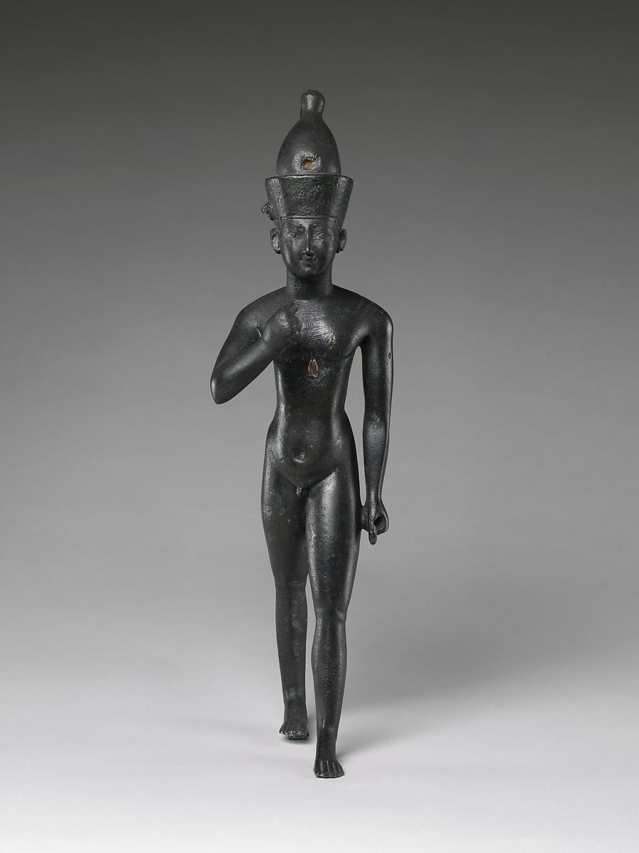 Statuette of Harpokrates, Cupreous metal 