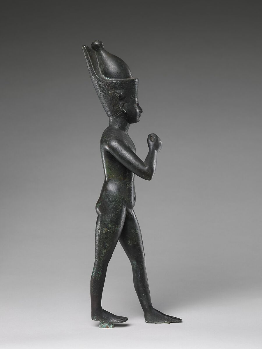 Statuette of Horus the Child, Cupreous metal
