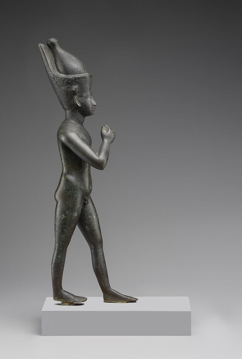 Statuette of Horus the Child, Cupreous metal