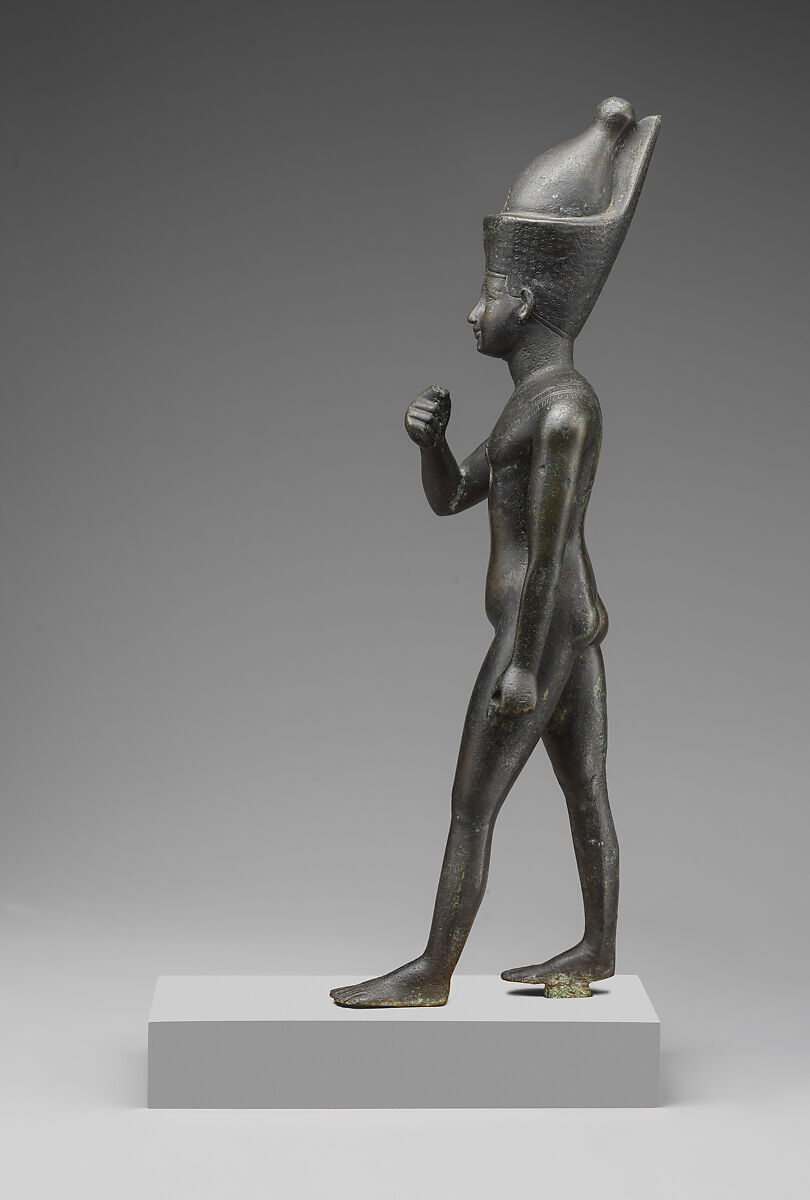 Statuette of Horus the Child, Cupreous metal