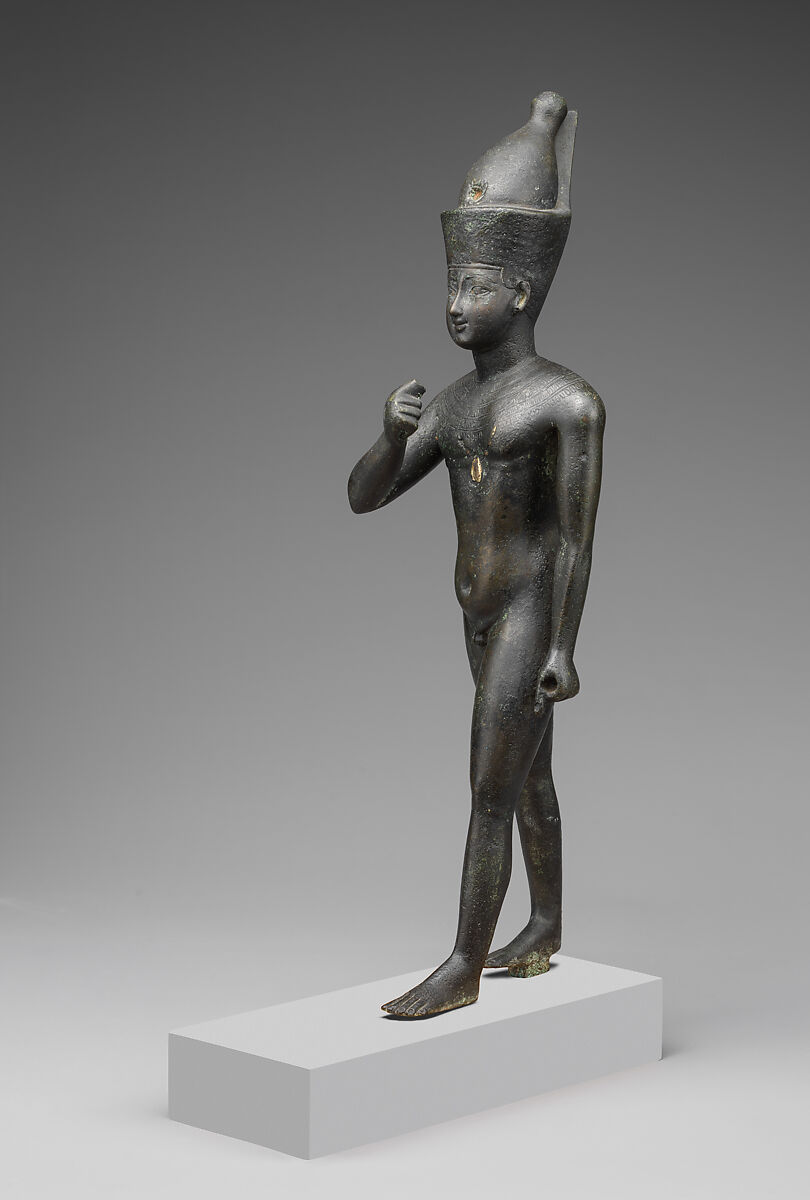 Statuette of Horus the Child, Cupreous metal