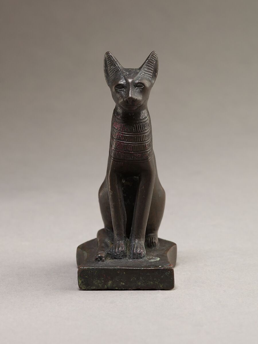 Egyptian Cat Statue Black Cat Pyramid Statue Mysterious Xxotic