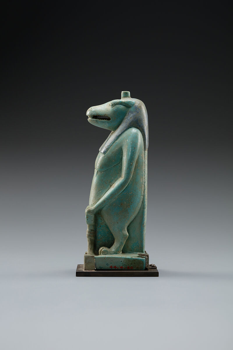 Statuette of Taweret, Faience