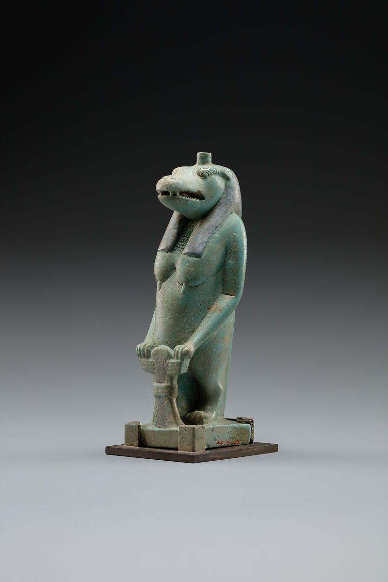 Statuette of Taweret, Faience