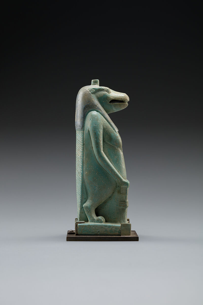 Statuette of Taweret, Faience