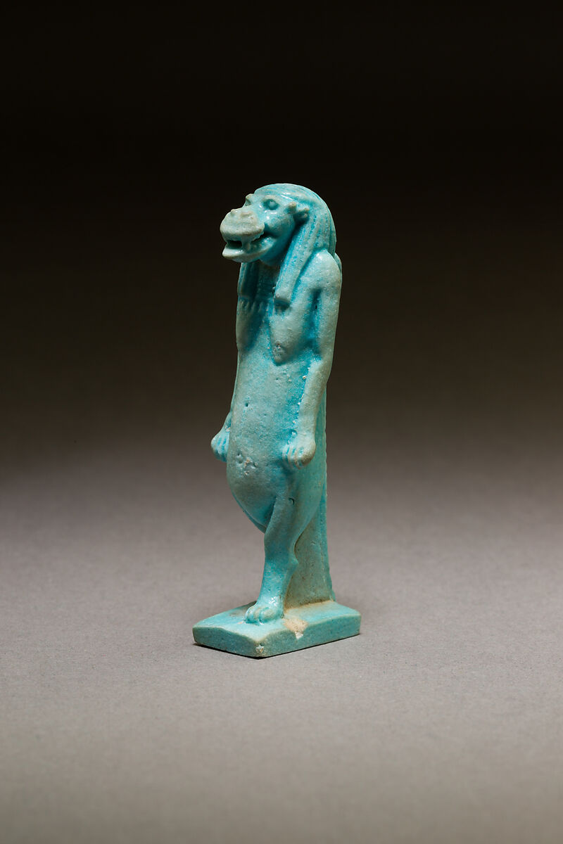 Taweret amulet, Faience