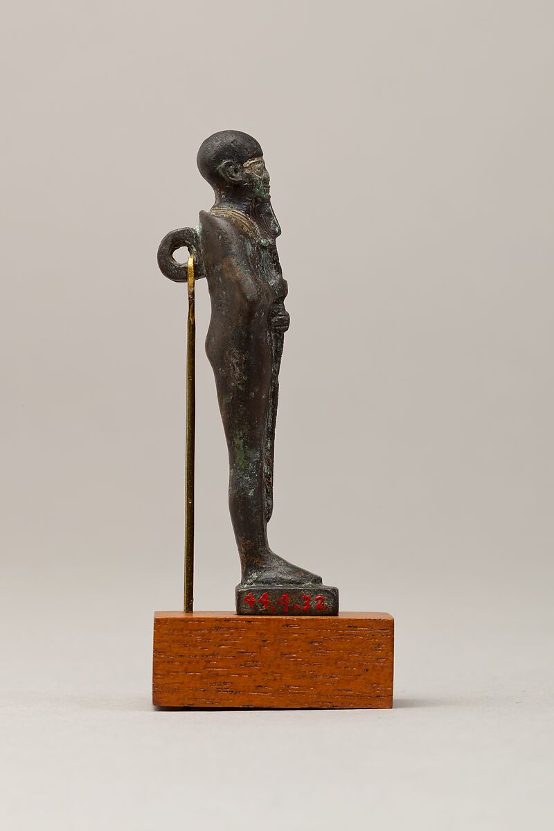 Ptah, Cupreous metal, precious metal inlay