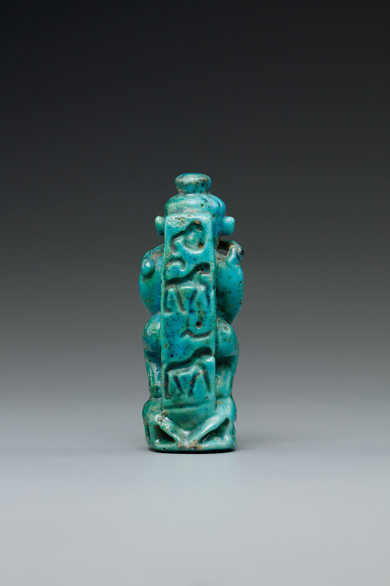Pataikos amulet, Faience