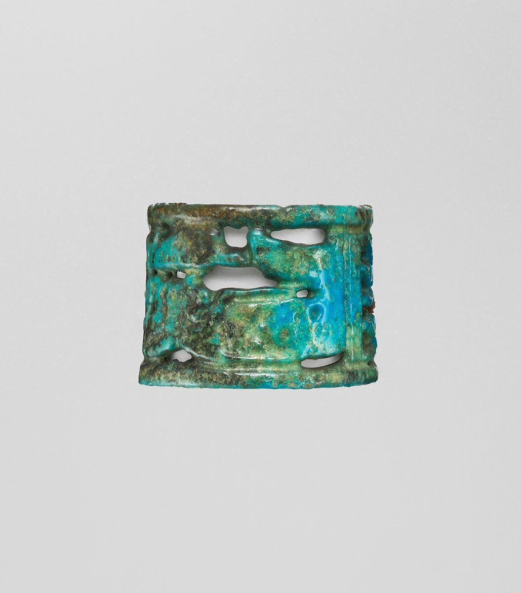 Ring, Blue faience