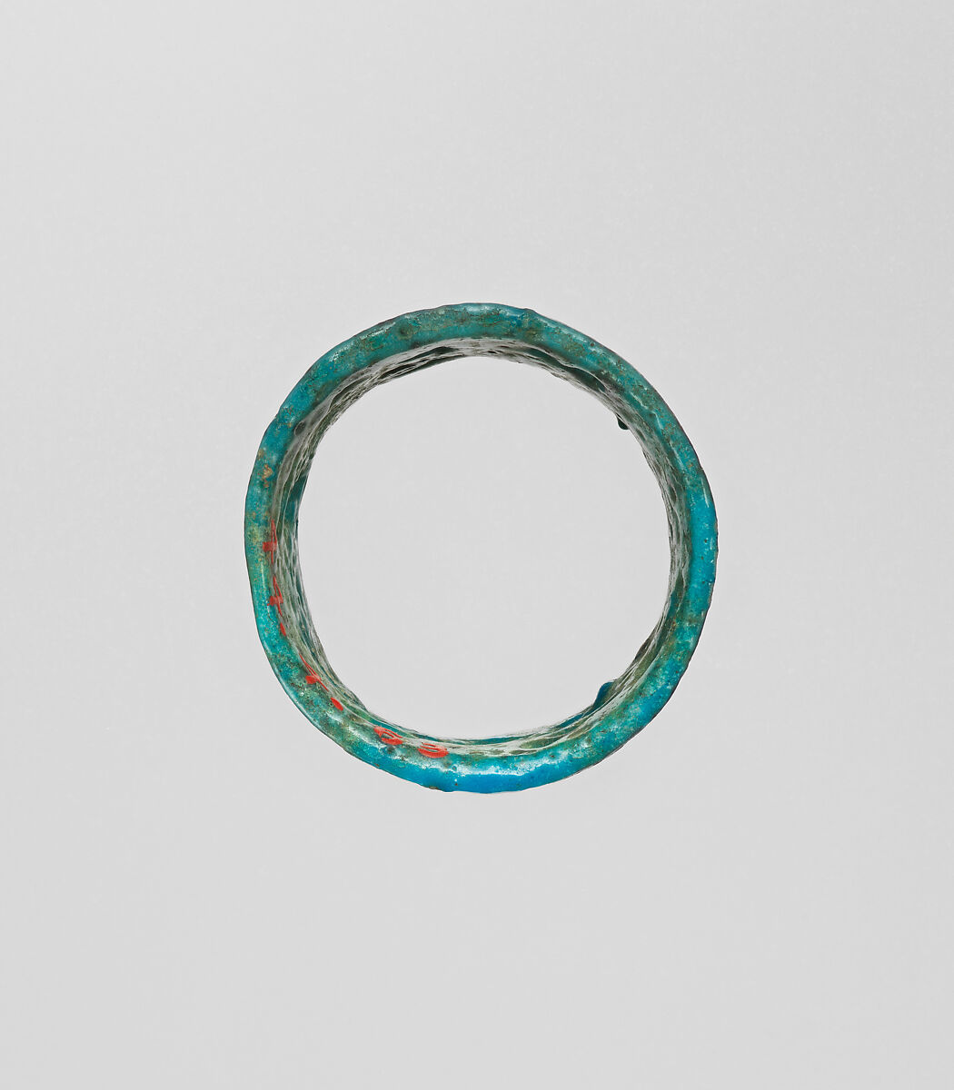 Ring, Blue faience