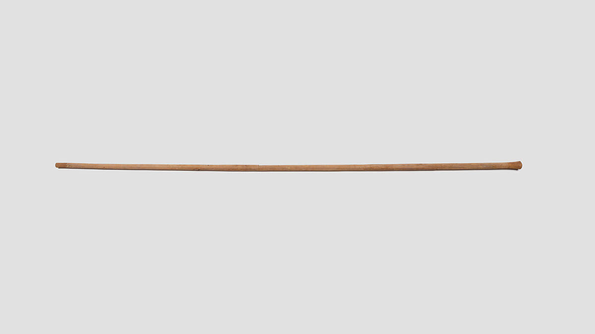 Straight staff, Wood