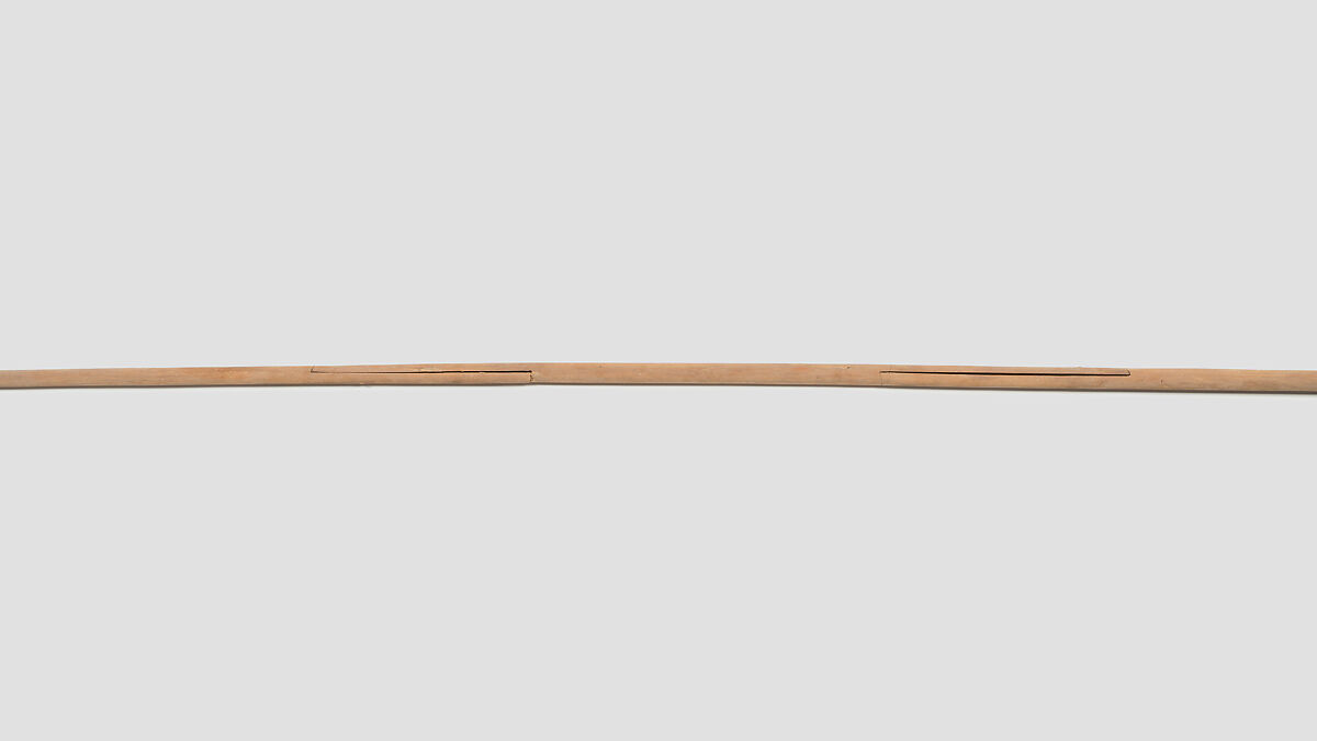 Straight staff, Wood