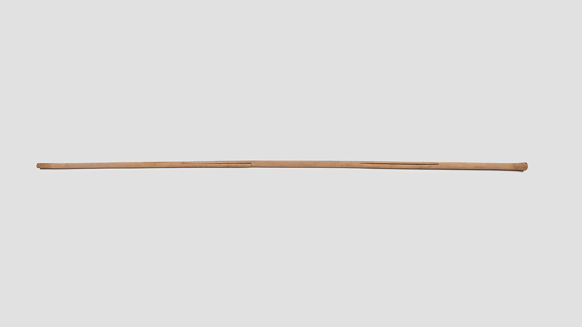 Straight staff, Wood