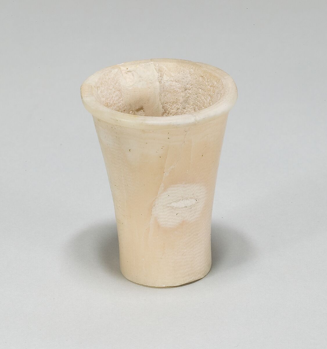 Miniature Ointment jar, Travertine (Egyptian alabaster) 