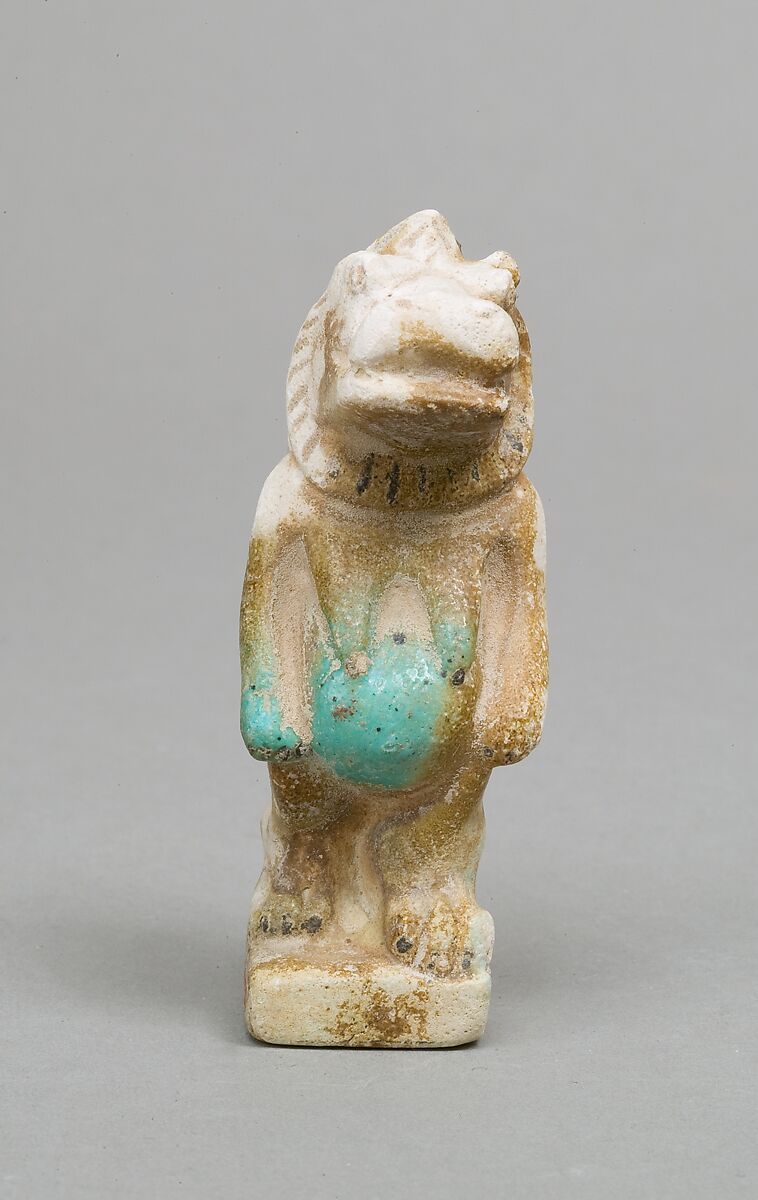 Taweret statuette, Faience, paint 