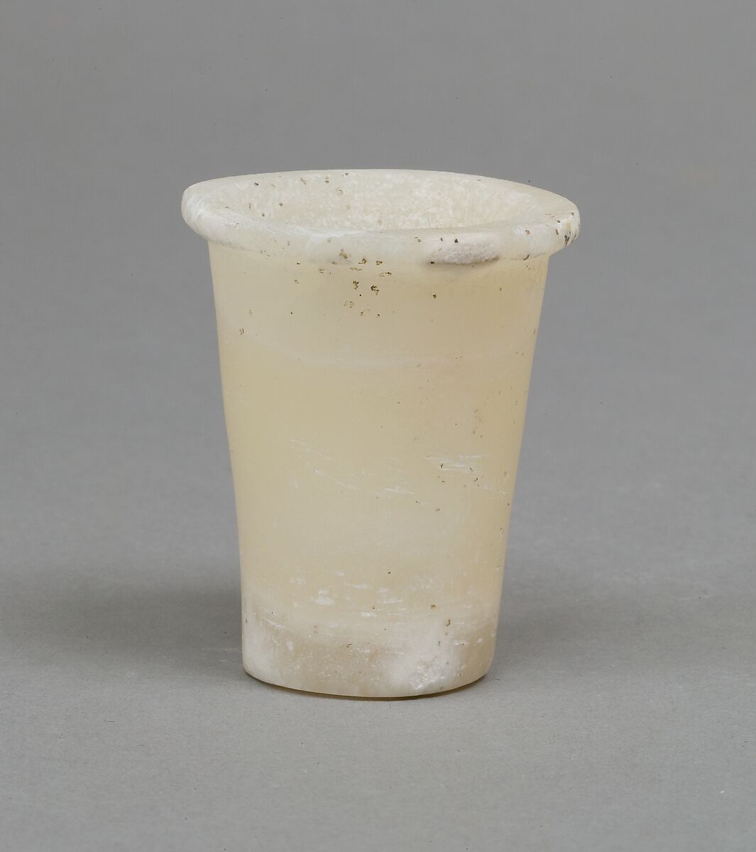 Senwosret (?), Oil jar, Travertine (Egyptian alabaster) 