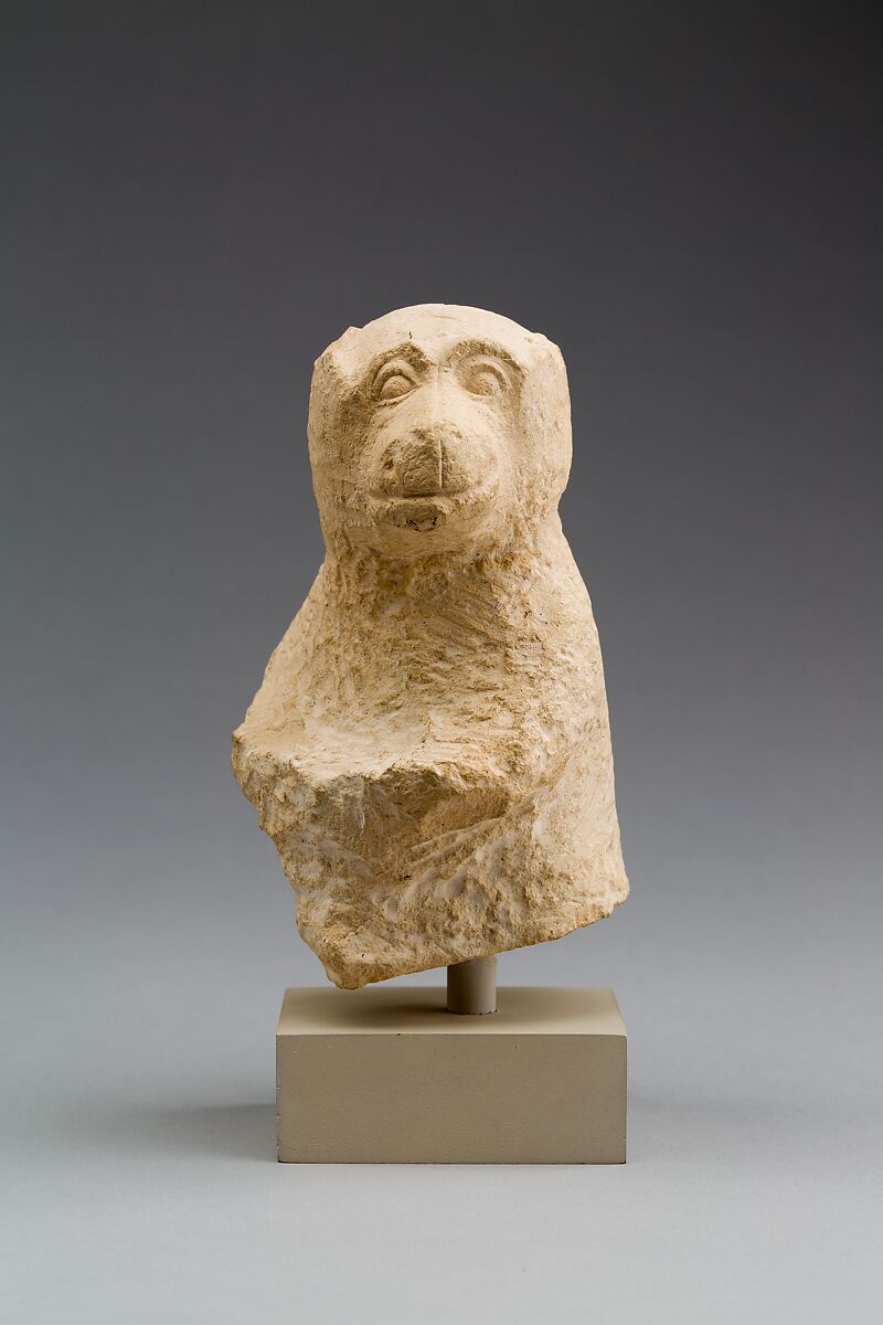 Figure of monkey, Limestone 