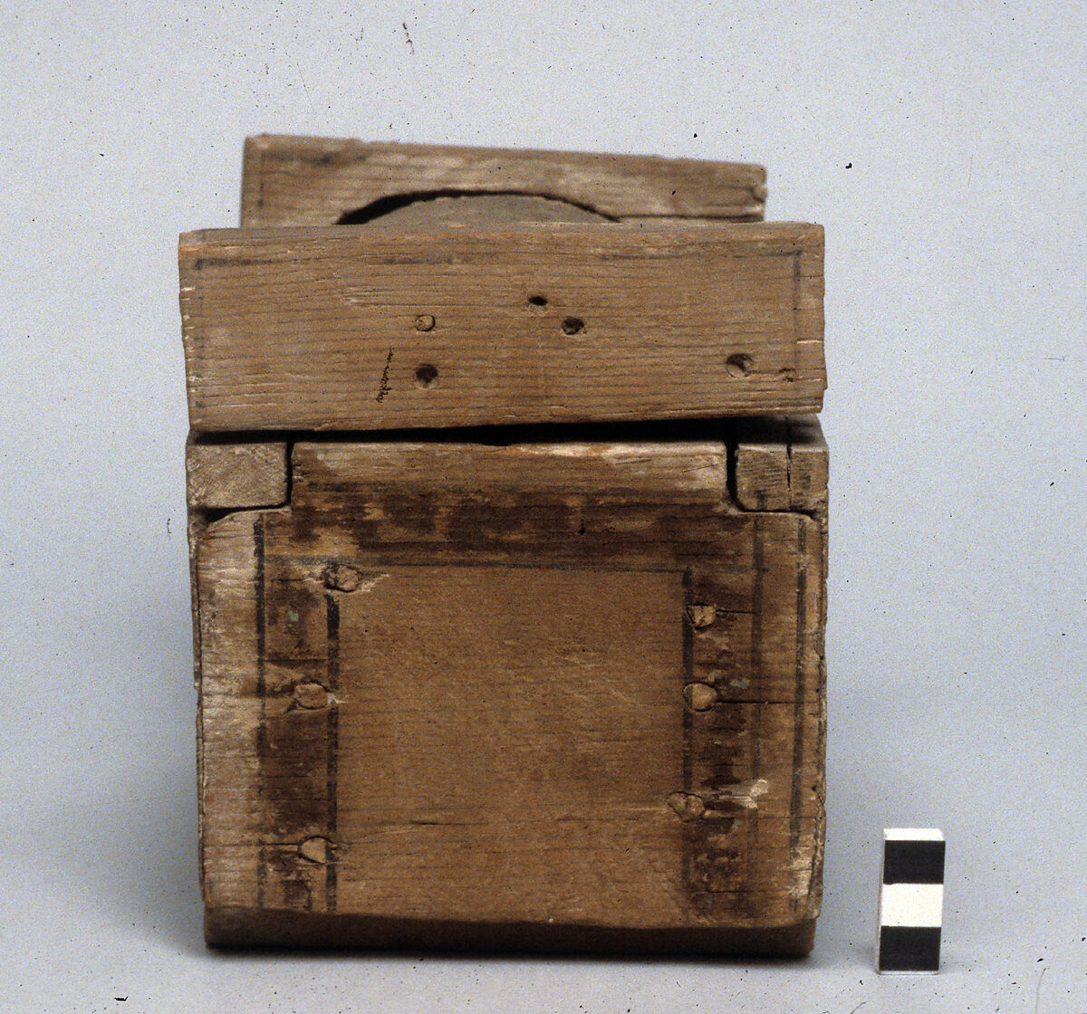 Model coffin, Wood, paint